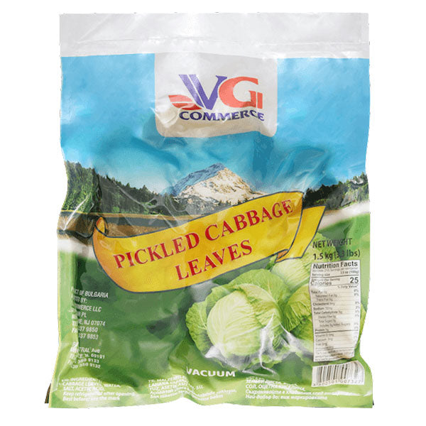 Pickled Cabbage Leaves – Plastic – 3.31 lb (1.5kg)